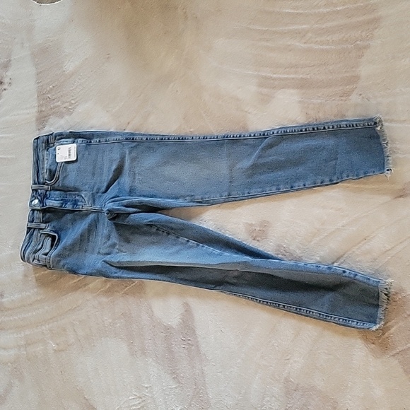 Free People We the Free Raw Hem High Rise Jegging Skinny Jeans Sierra Blue NEW! - Picture 6 of 10